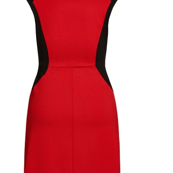 City Chic Red and Black Midi Dress - Picture 9 of 14